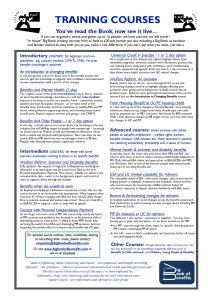 Training courses 2016